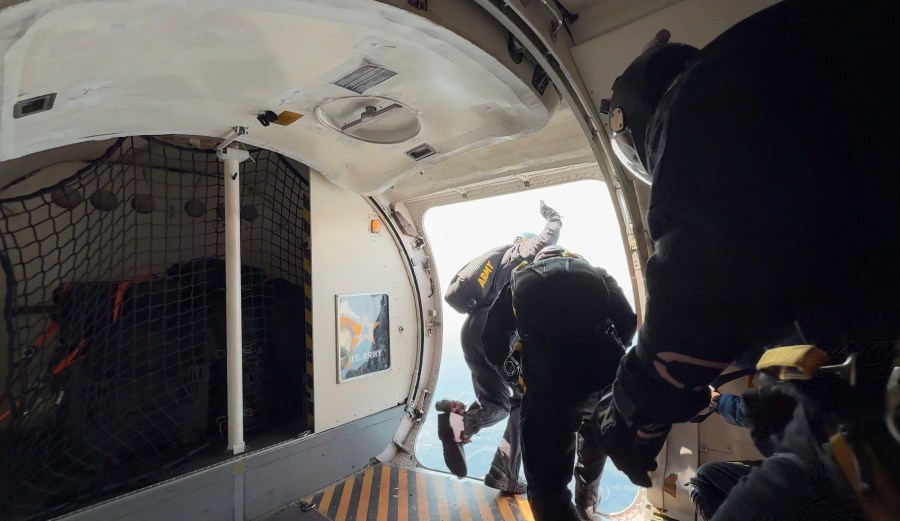 News 8 flies with the US Army Golden Knights