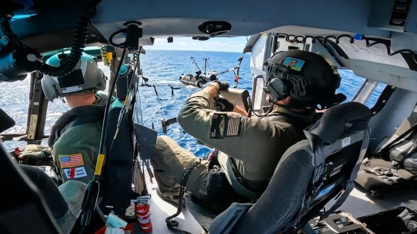 One helicopter. One drug boat. One shot to stop it.