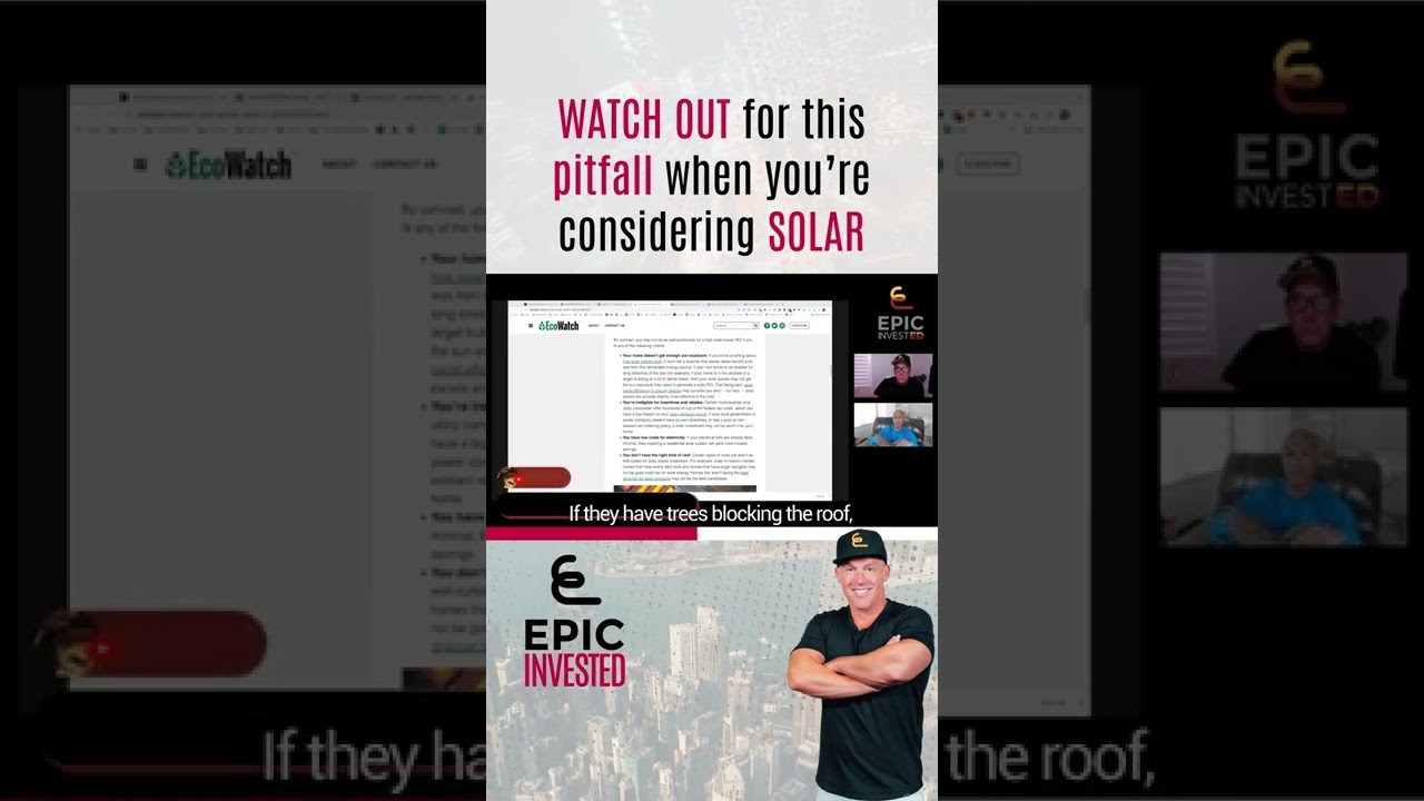 Avoid a costly financial pitfall when adding solar to real estate
