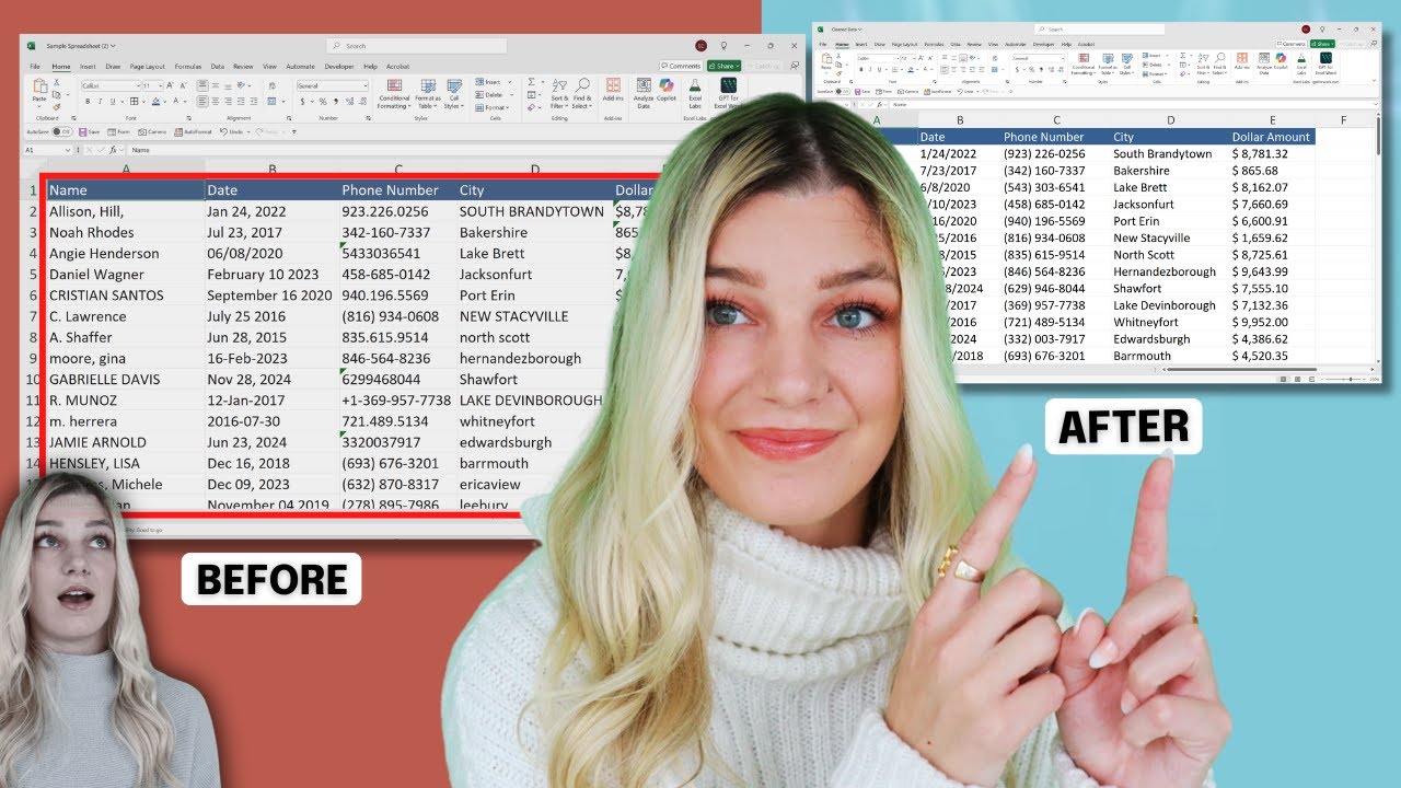 Clean messy Excel data in just seconds