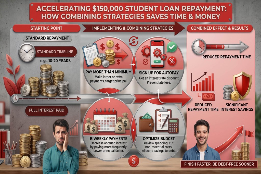 How to pay off $150K in student loan debt: 9 strategies that work in 2026