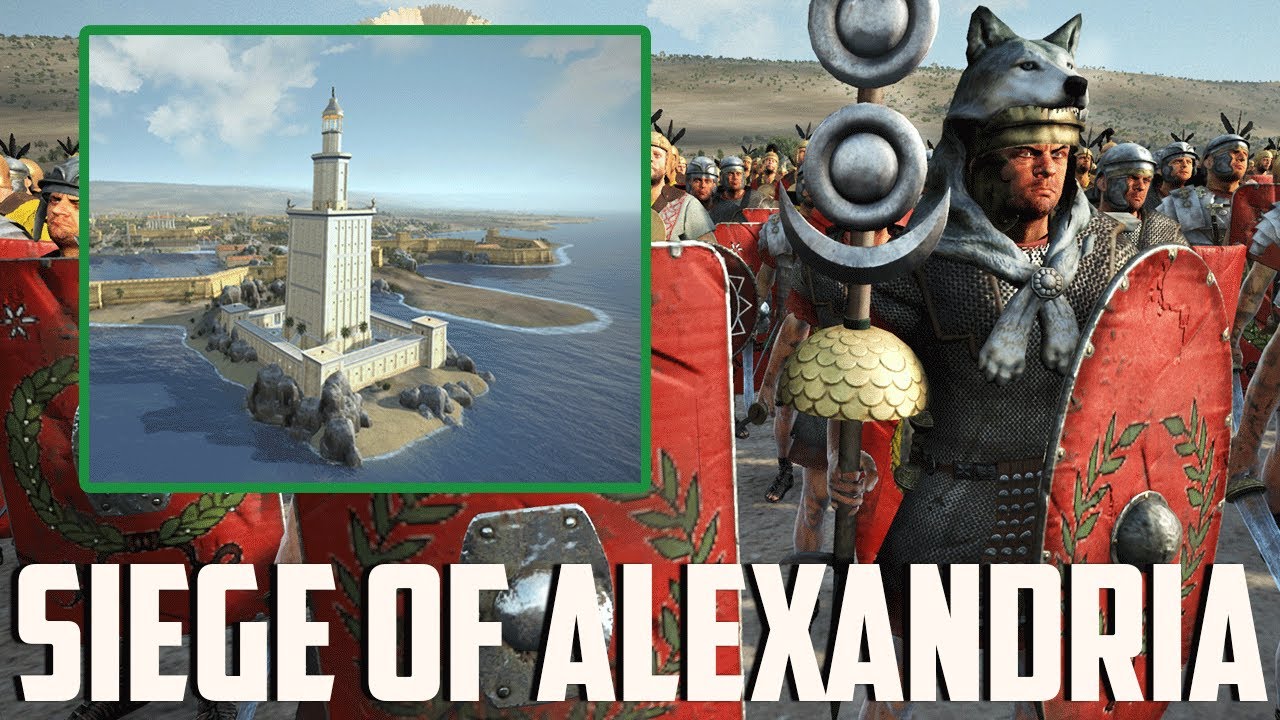Witness the epic 3v3 siege of Alexandria in Rome 2