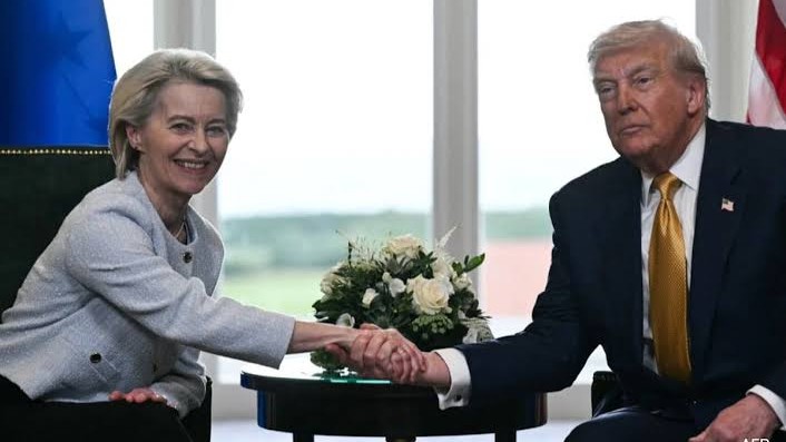 Ursula von der Leyen shook hands with Donald Trump then Europe faced a trade deal critics called a surrender