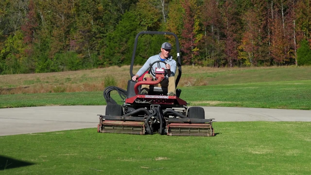 Jake Owen mows his Tennessee farm lawn and shares his backyard golf course
