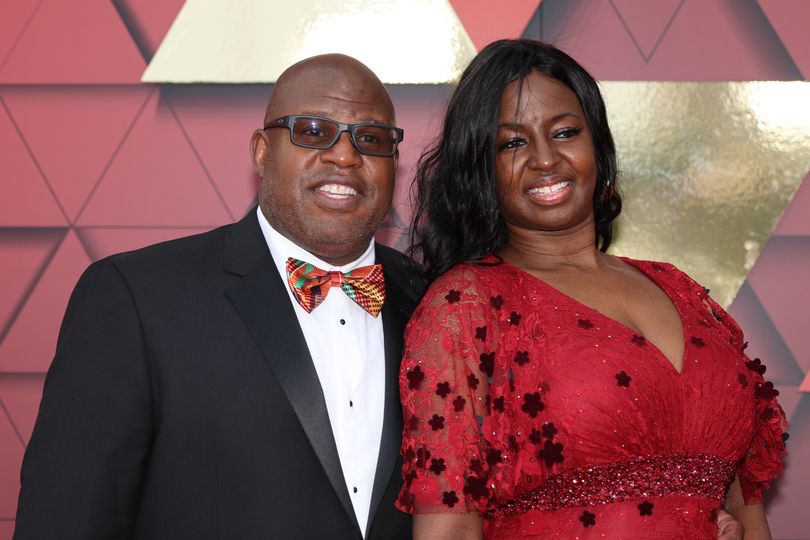Chiefs coach returns just weeks after his wife was shot in chest as his son faces gun charges