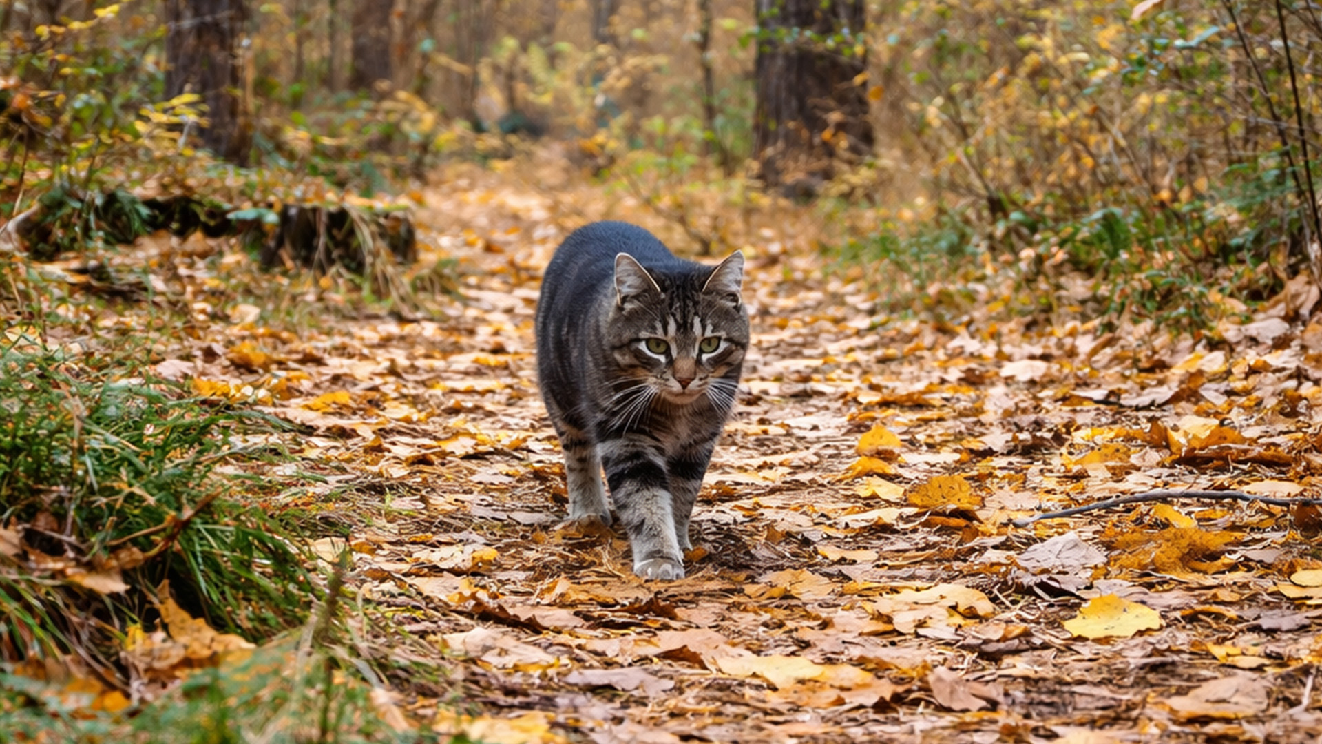 Hidden wildlife in the forest