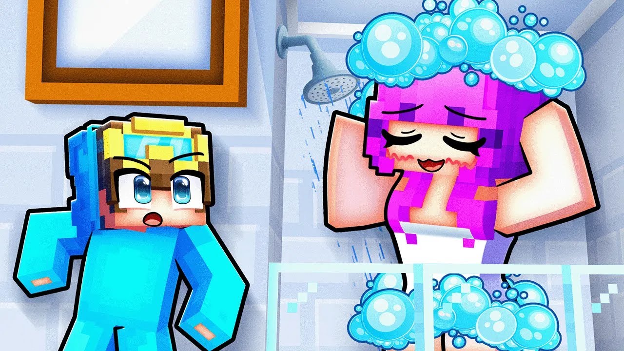 Becoming tiny to spy on my crush in Minecraft!