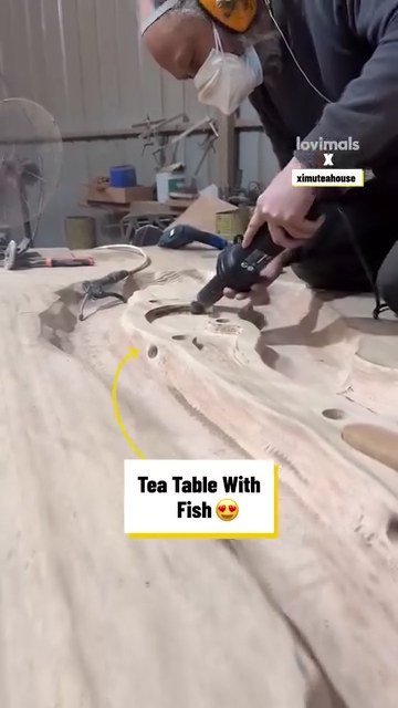 Tea time with my pet fish