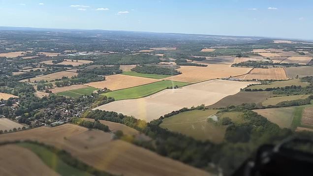 Air ambulance video shows 'dust devil' in Kent as hot weather continues