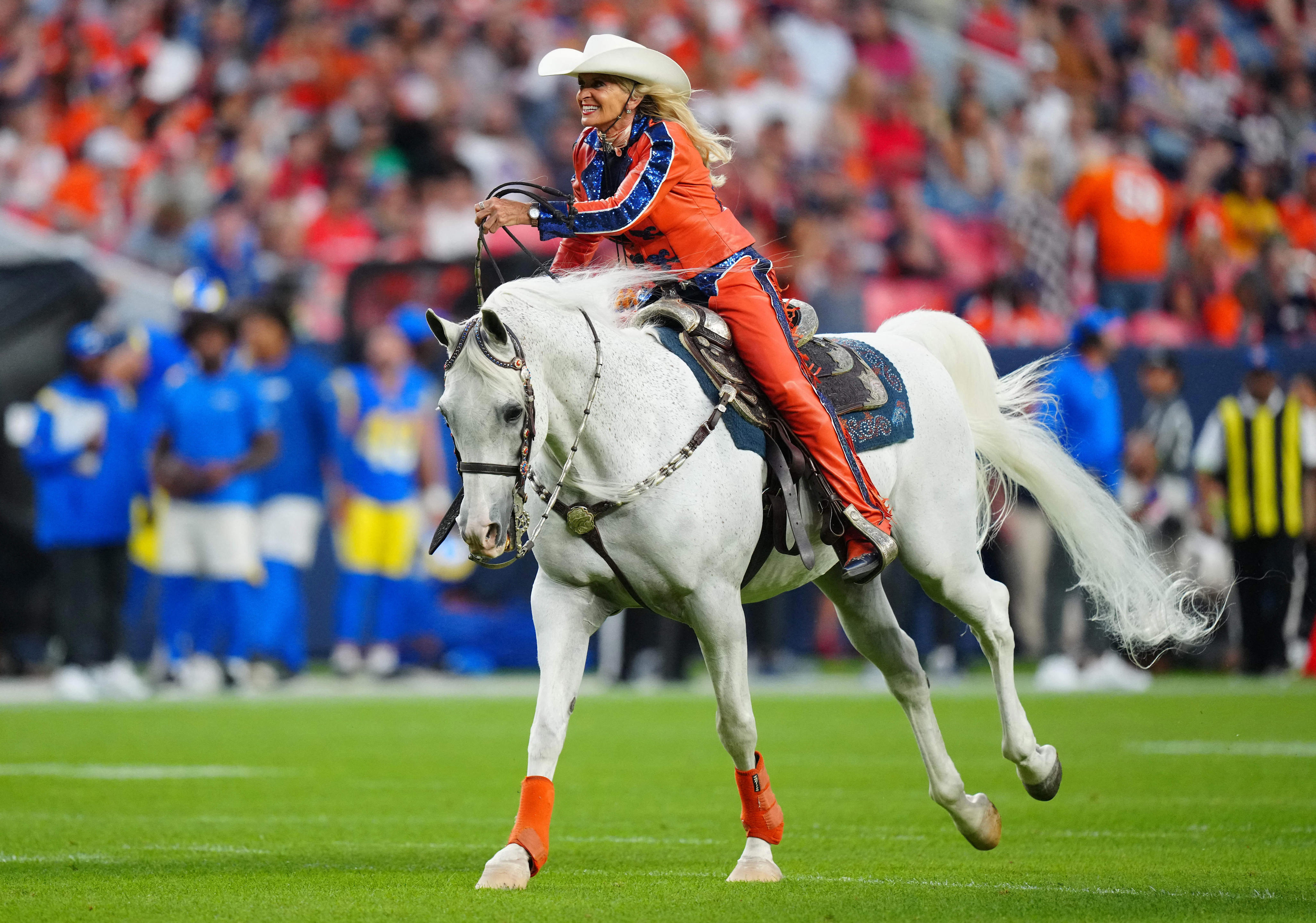 Denver Broncos' live horse mascot Thunder and team retiring