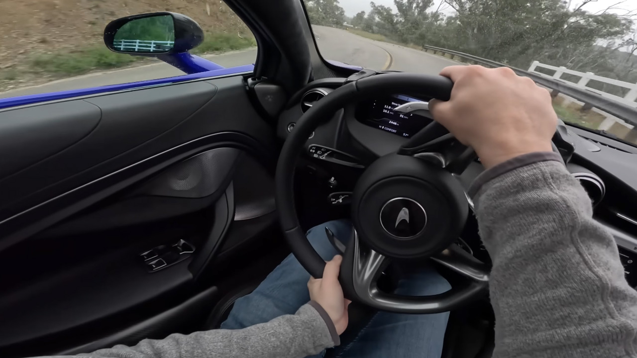 Exploring Driver Centric Steering Column Display In McLaren Seven Fifty