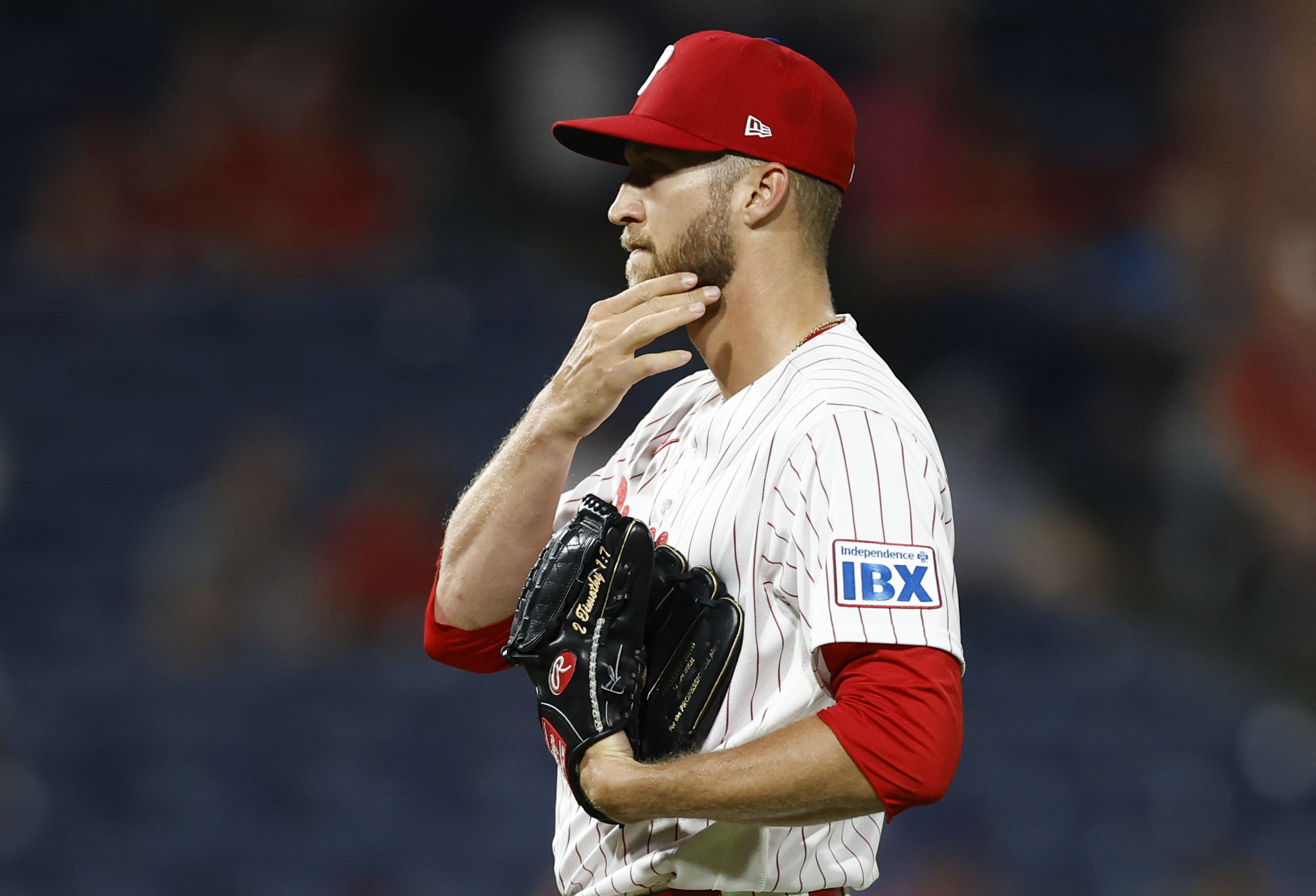 Phillies put reliever Caleb Kilian on injured list with left oblique strain