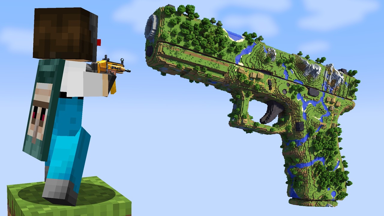 Minecraft, but the world is a gun!