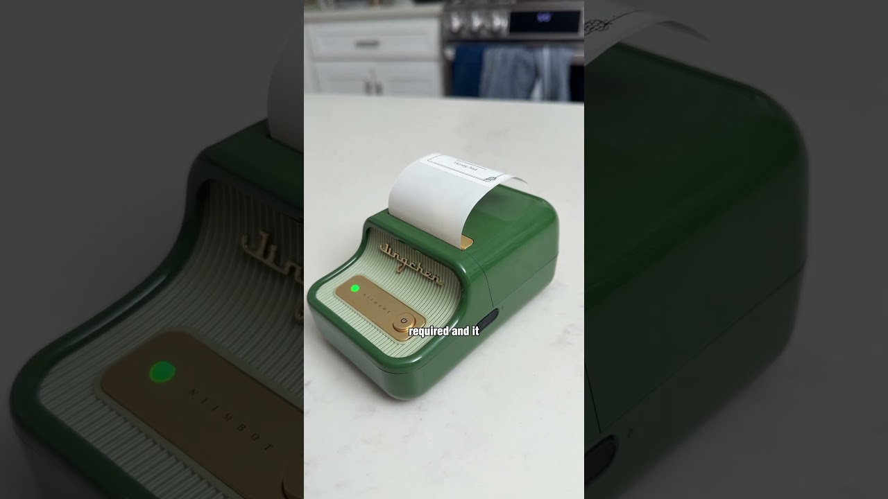 No ink needed... just print labels? 🤯