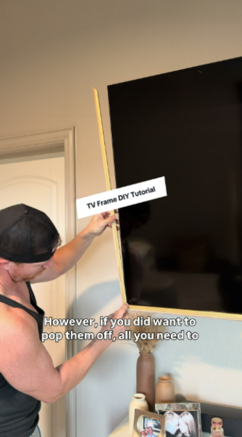 Easy DIY TV frame tutorial for your home