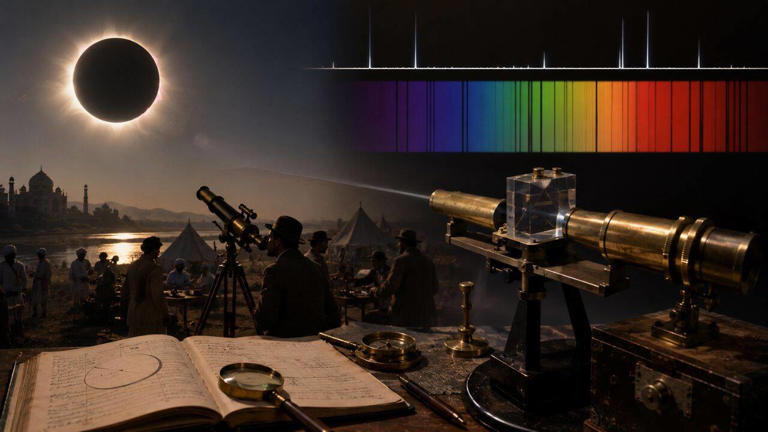 In 1868, a solar eclipse in India revealed a mysterious element in the ...