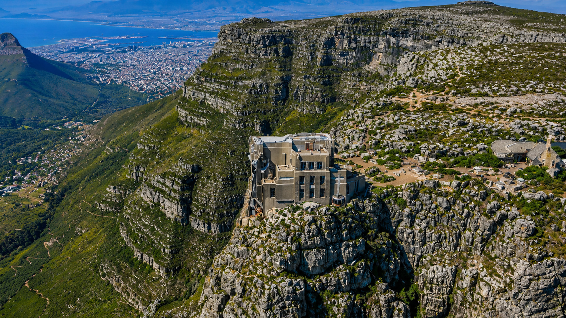 Upper Cable Car Station Table Mountain From Above