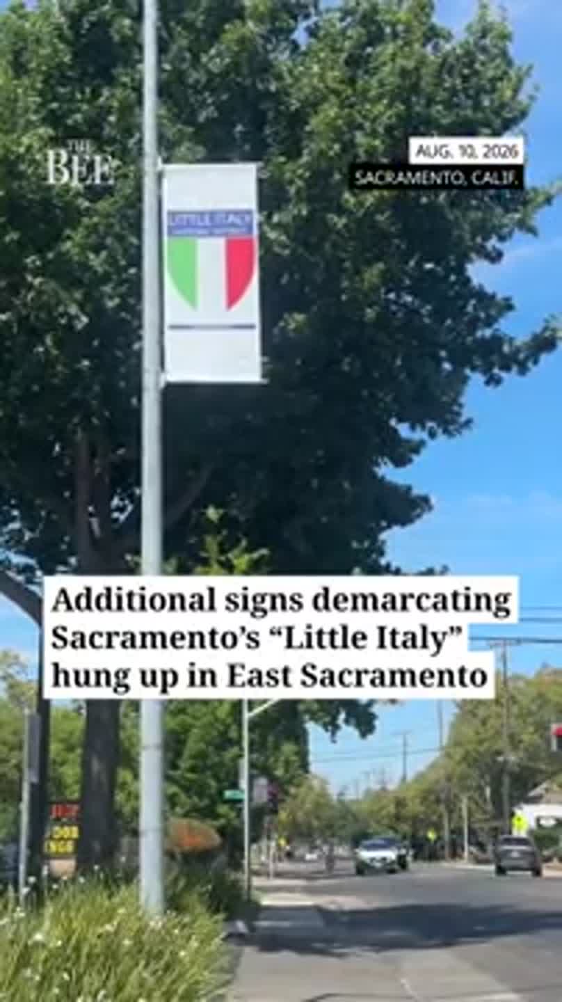 See the signs that demarcate Sacramento's Little Italy neighborhood