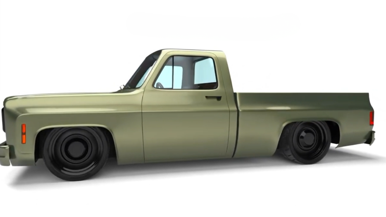 Classic truck styling meets modern 3D design