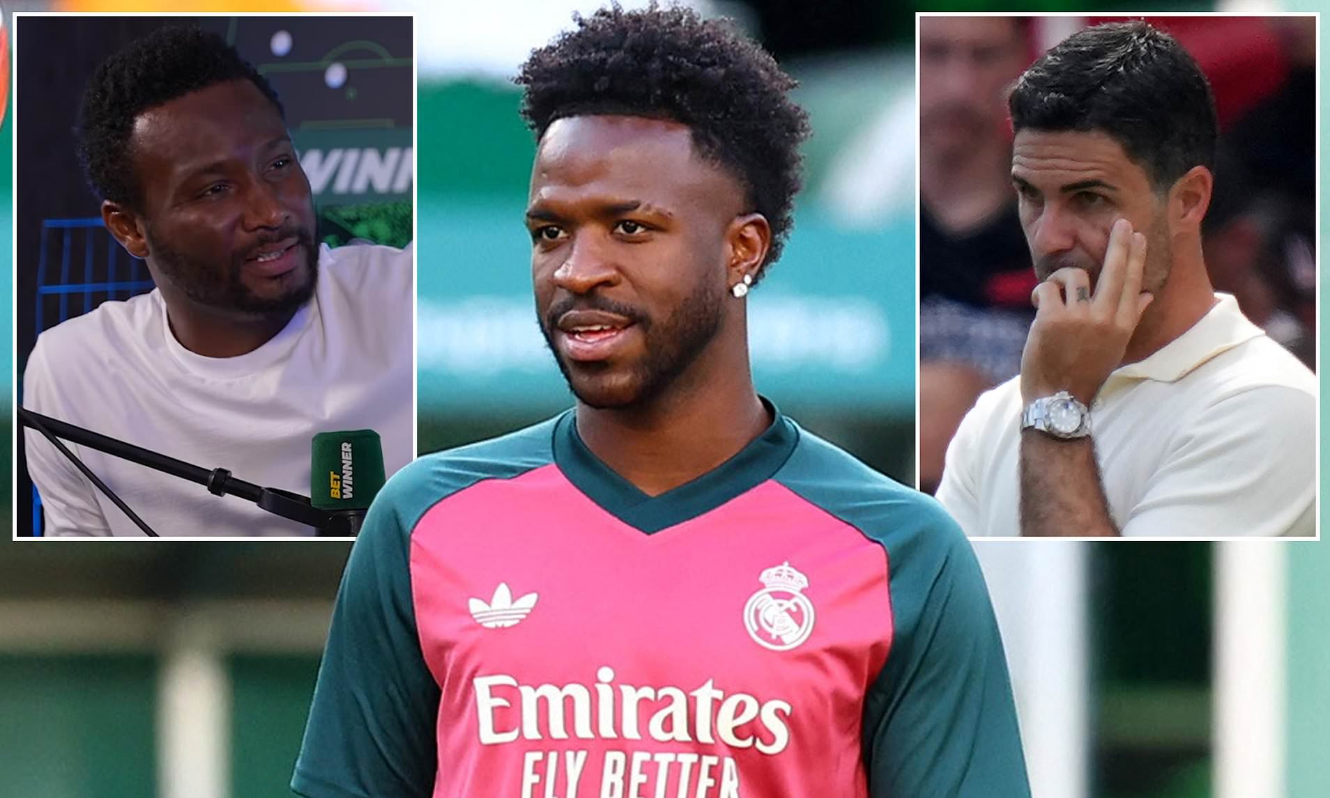 Chelsea hero John Obi Mikel brutally mocks Arsenal fans over failed Vinicius Junior pursuit
