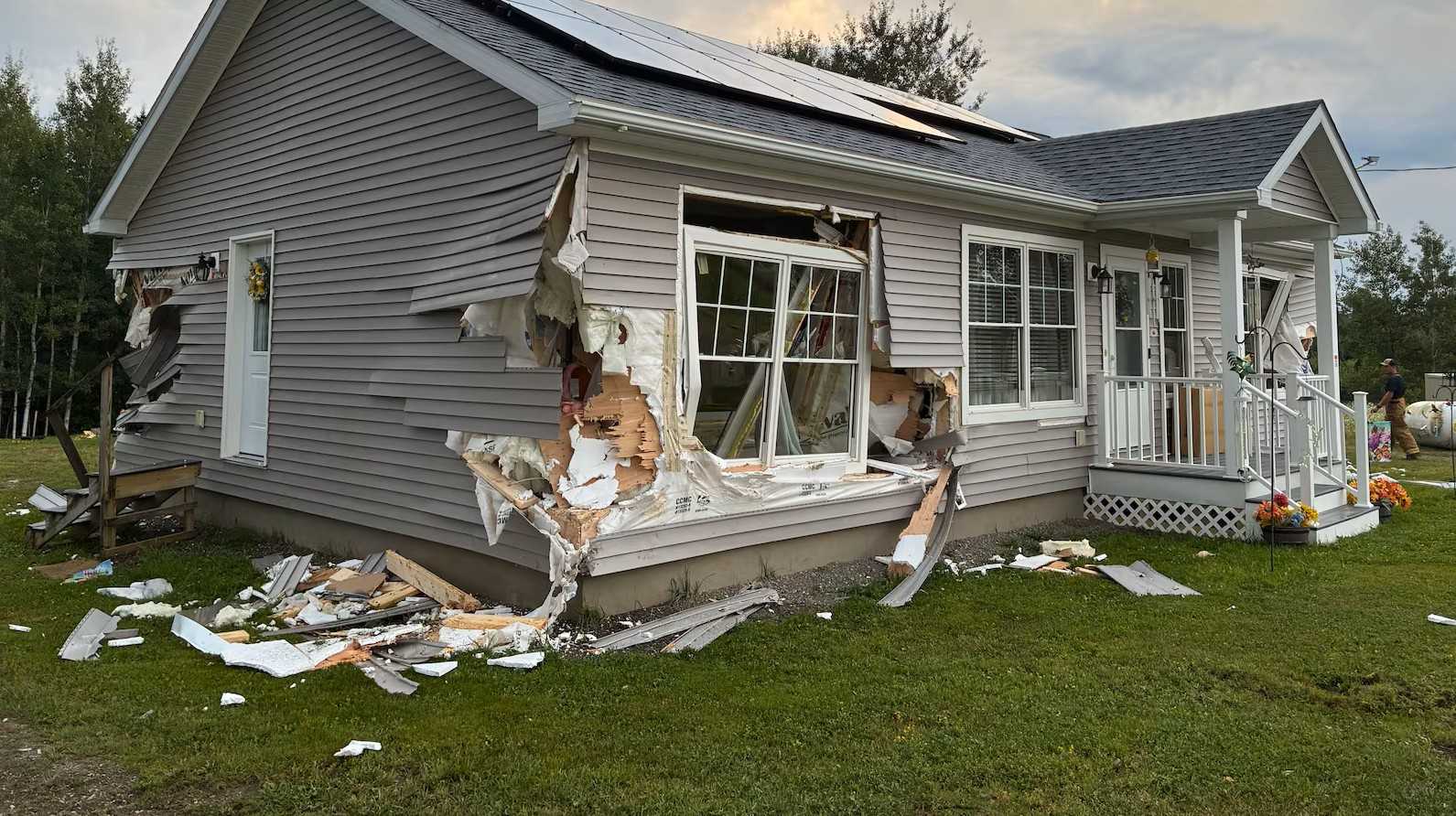 Maine man accused of driving skidder into home, blocking Rt. 11