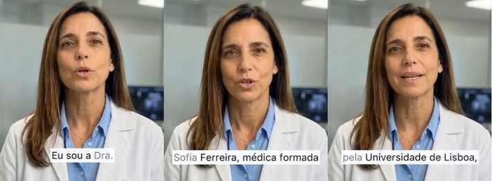Para conquistar engajamento, falsos médicos de IA inventam currículos e histórias de vida Foto: Reprodução/Youtube