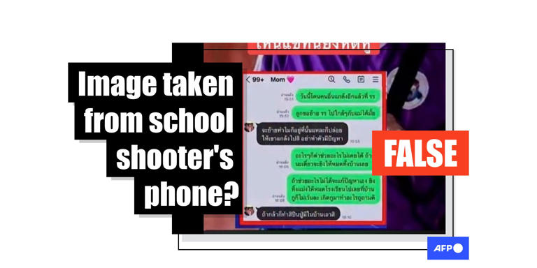 Fake chat screenshot misrepresented as Thai school shooter's message to ...