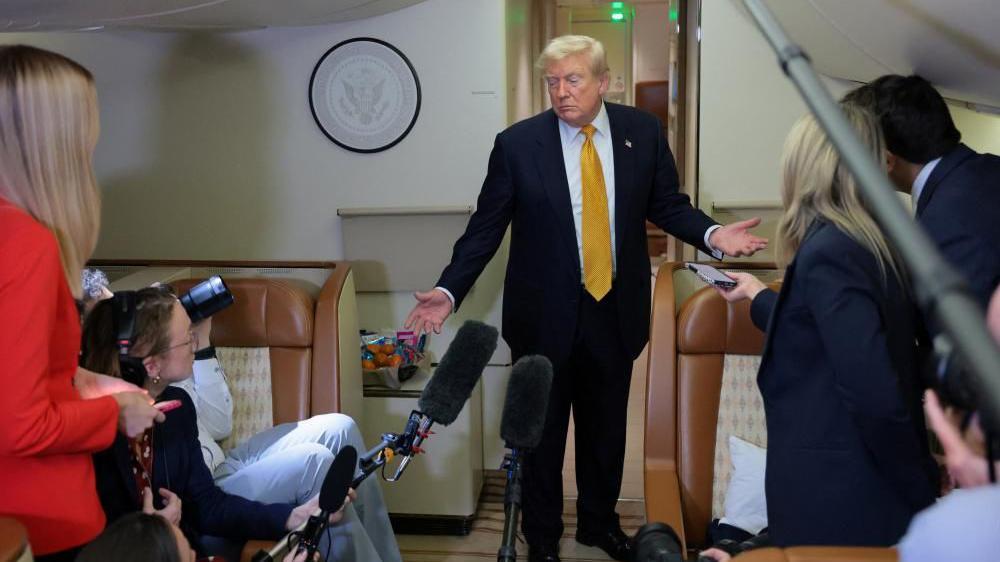 Trump hidden in catering truck in secret plane swap over Iran threat ...