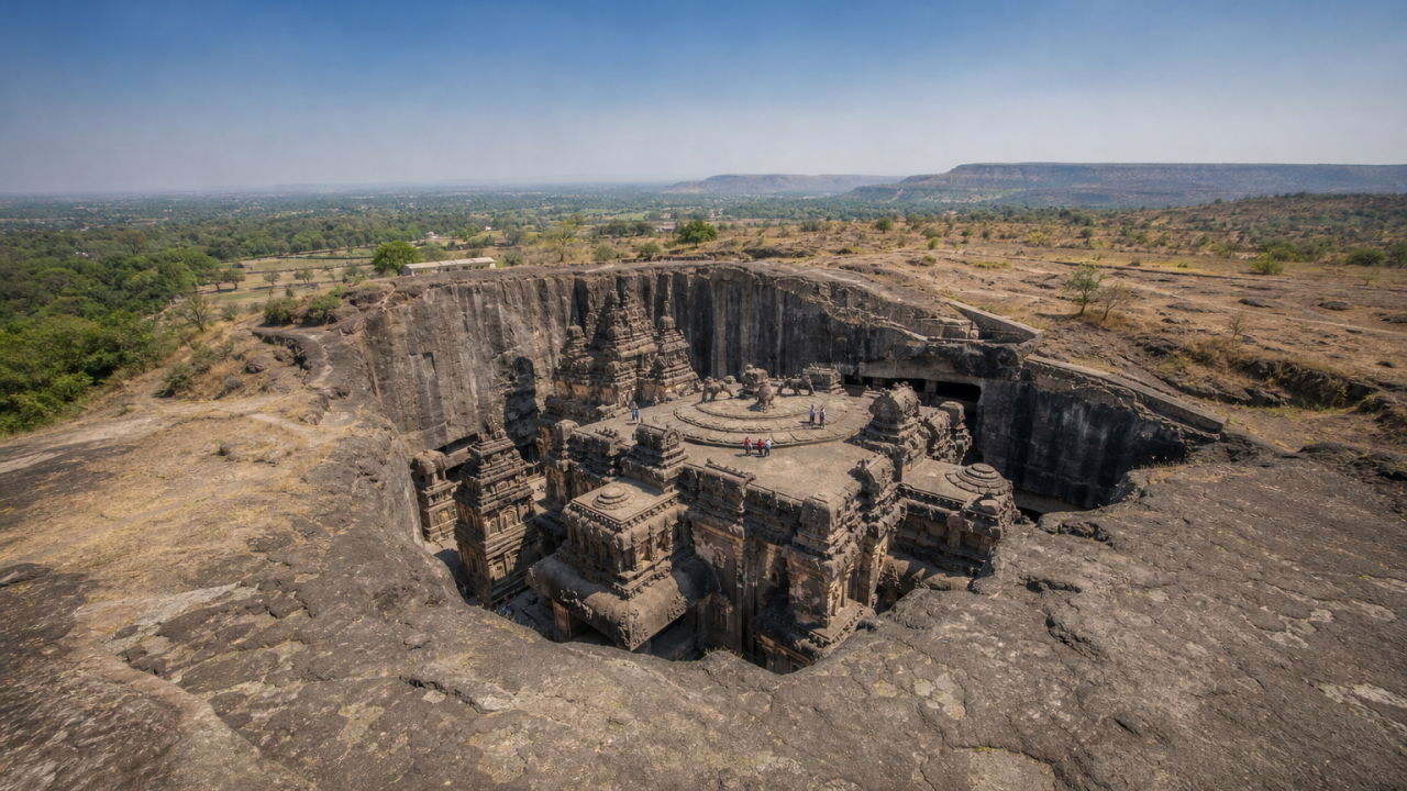 200,000 tons of basalt carved in 18 years with no trace of debris