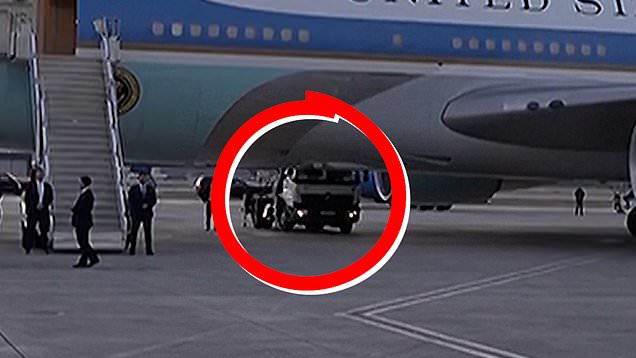 Trump 'smuggled off Air Force 1 in catering container to fool Iran'