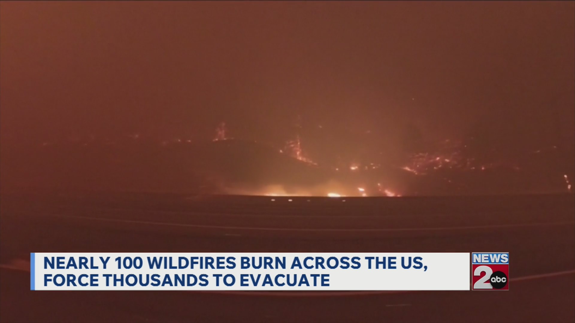 Wildfires force evacuations across US