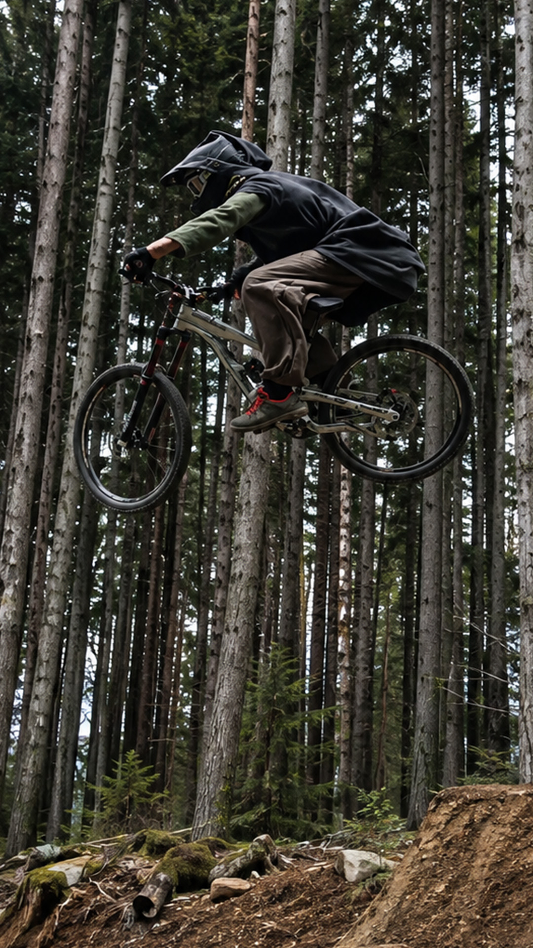 What does this downhill bike run look like at full speed?