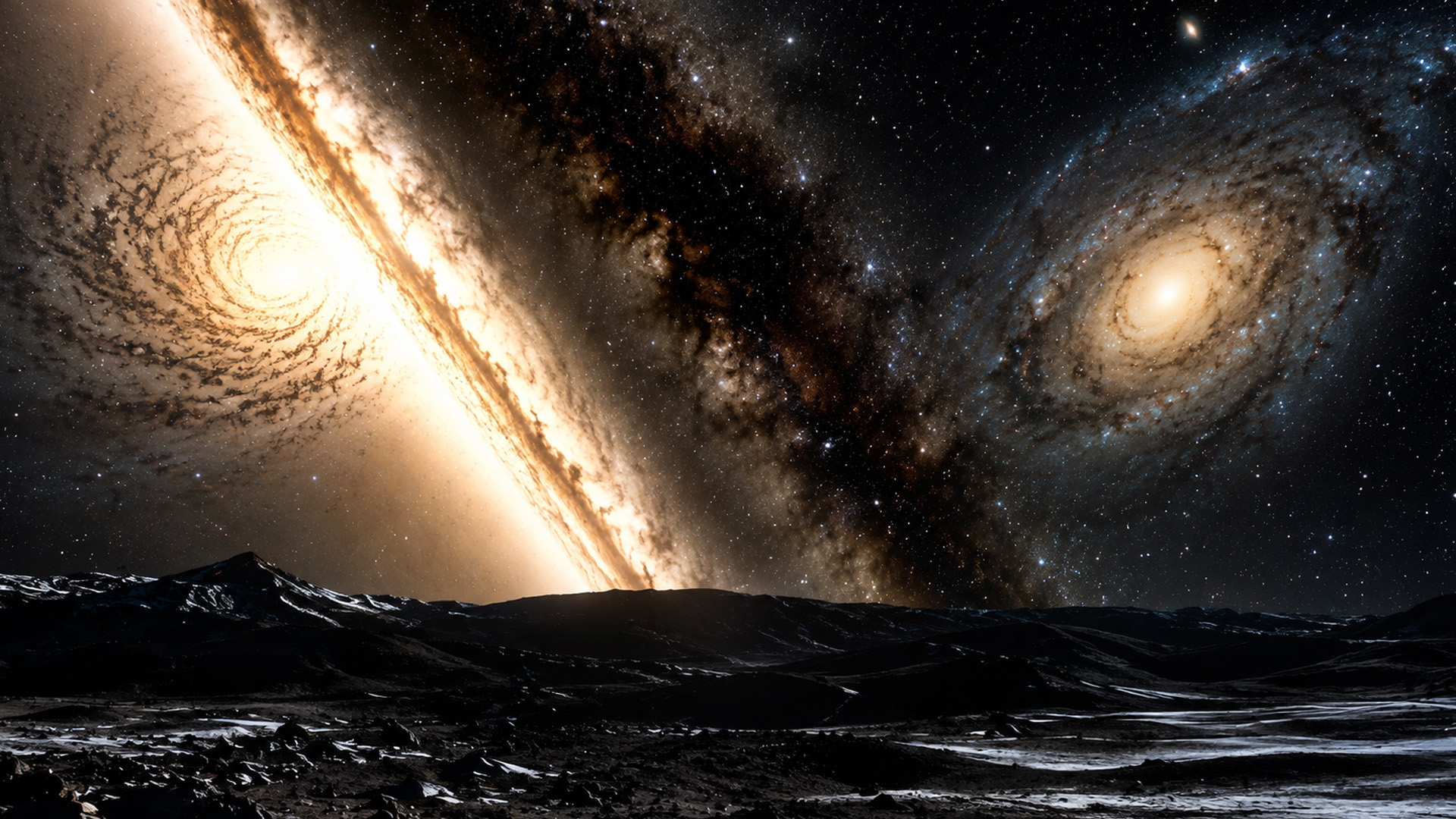 Could another galaxy have a better night sky?