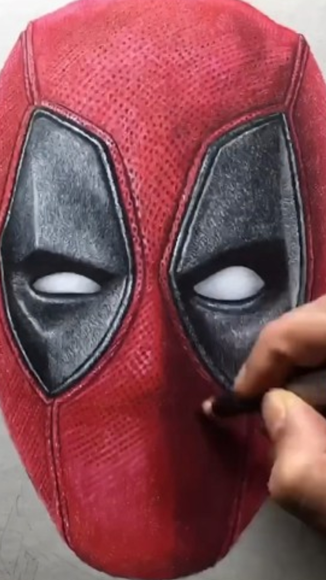 Drawing Deadpool step by step time lapse