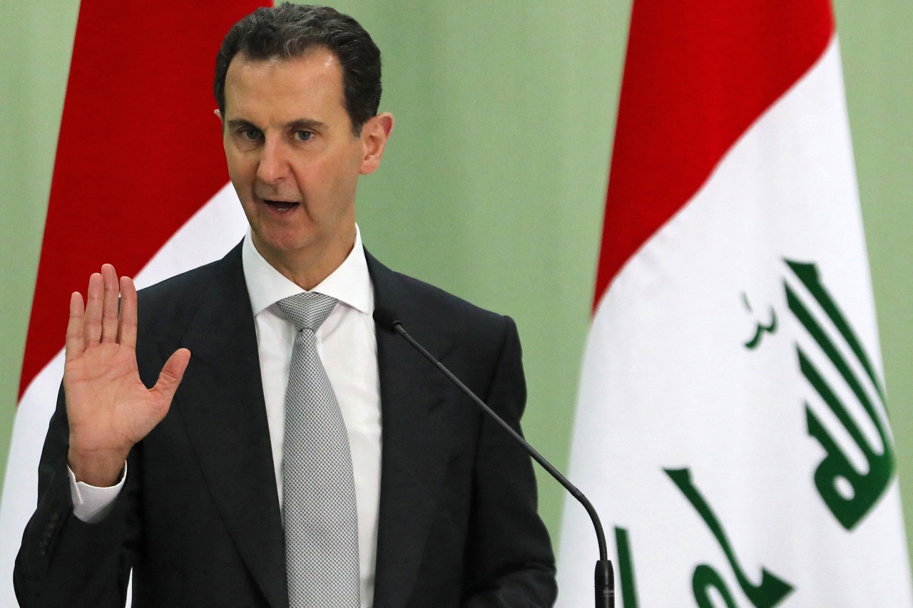 Syria’s then President Bashar al-Assad speaks in 2023.