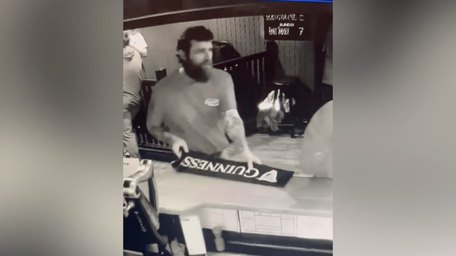 Viral video shows bar patron nabbing Guinness beer mat from Australian ...