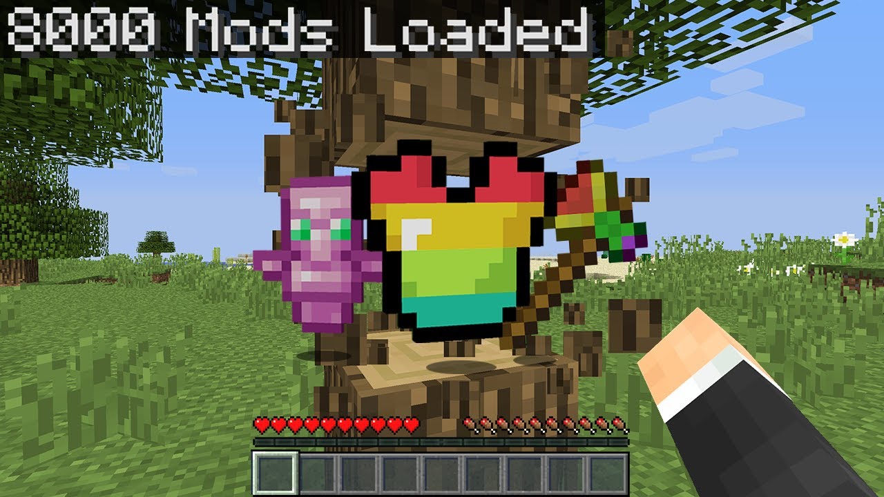 Minecraft randomizer but with 8,000 mods