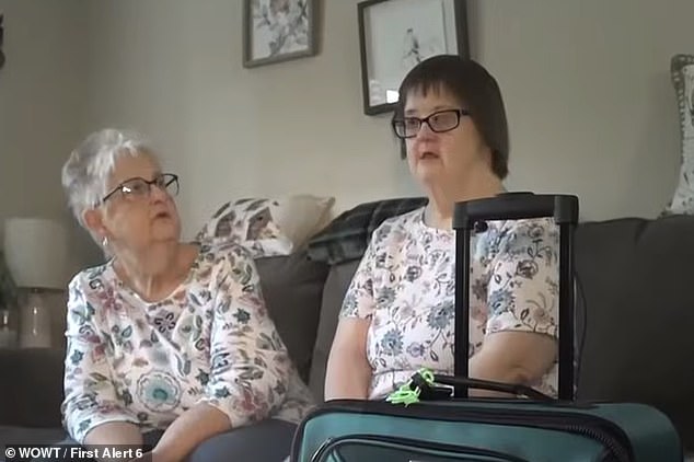 Cindy Garrett (left), Jaspers's mother, said her daughter was thrown off and did not know how to answer a question about 'whether she could get herself out of a building by herself'