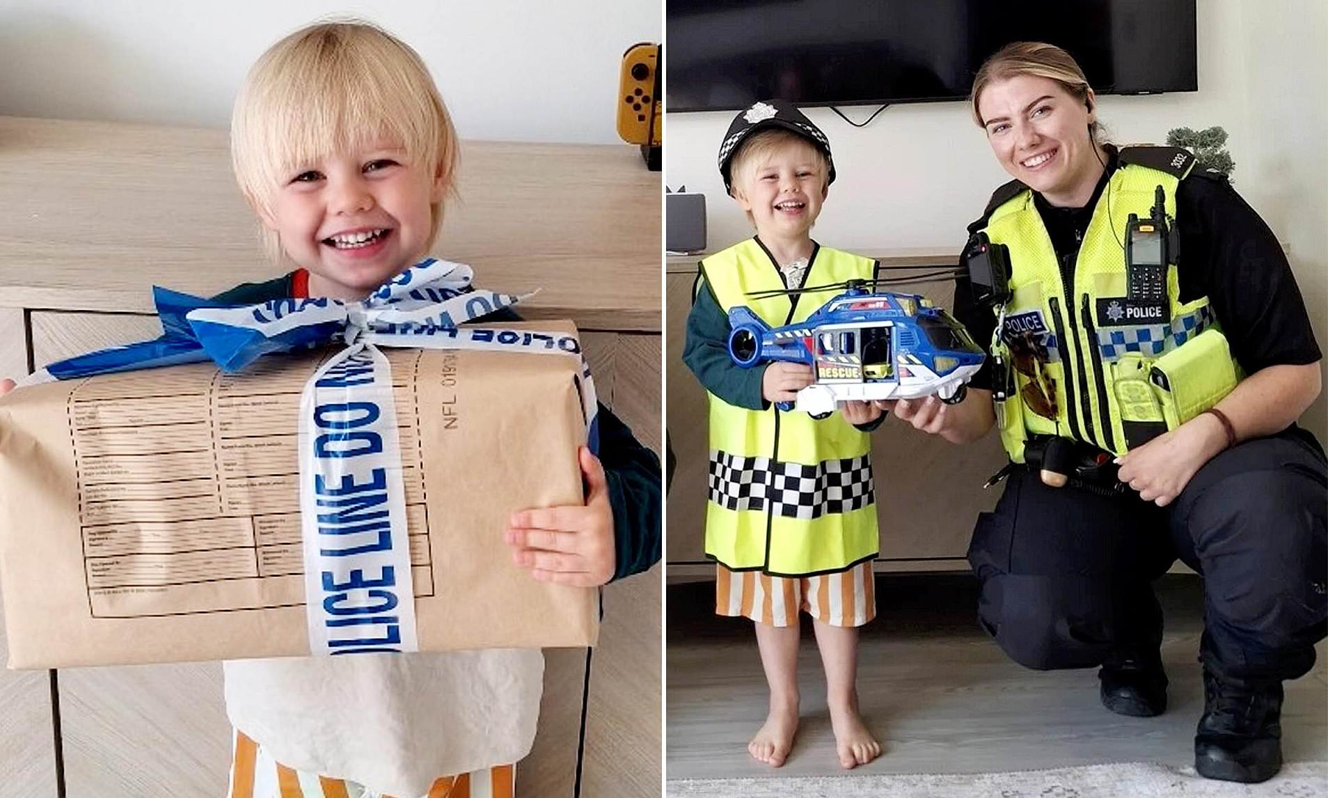 Three-year-old boy is hailed a 'hero' after calling 999 when his mother collapsed at home