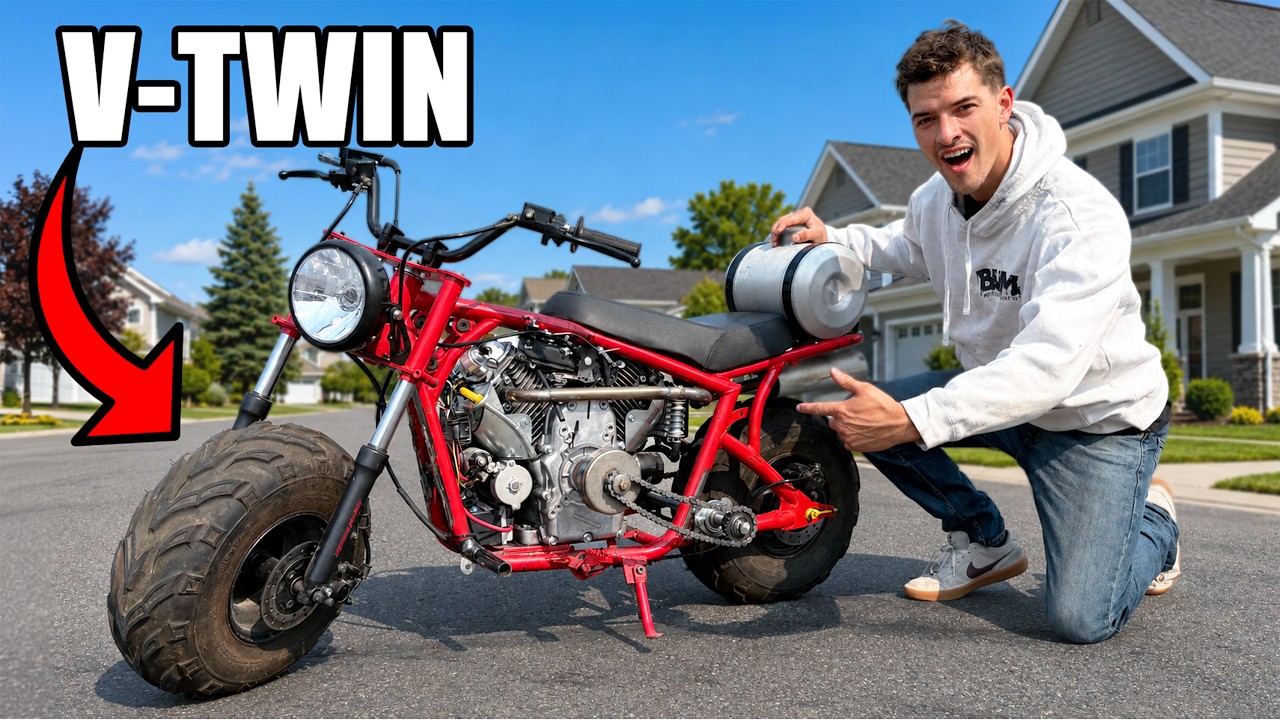 I put a V-twin in a mini bike!