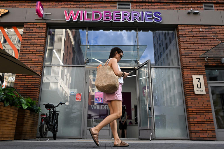 Một điểm nhận của Wildberries tại Moskva, Nga ngày 5/8. Ảnh: AFP