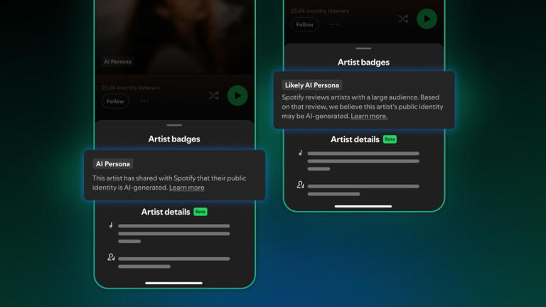 Spotify’s AI persona label to pluck AI artists from your algorithm