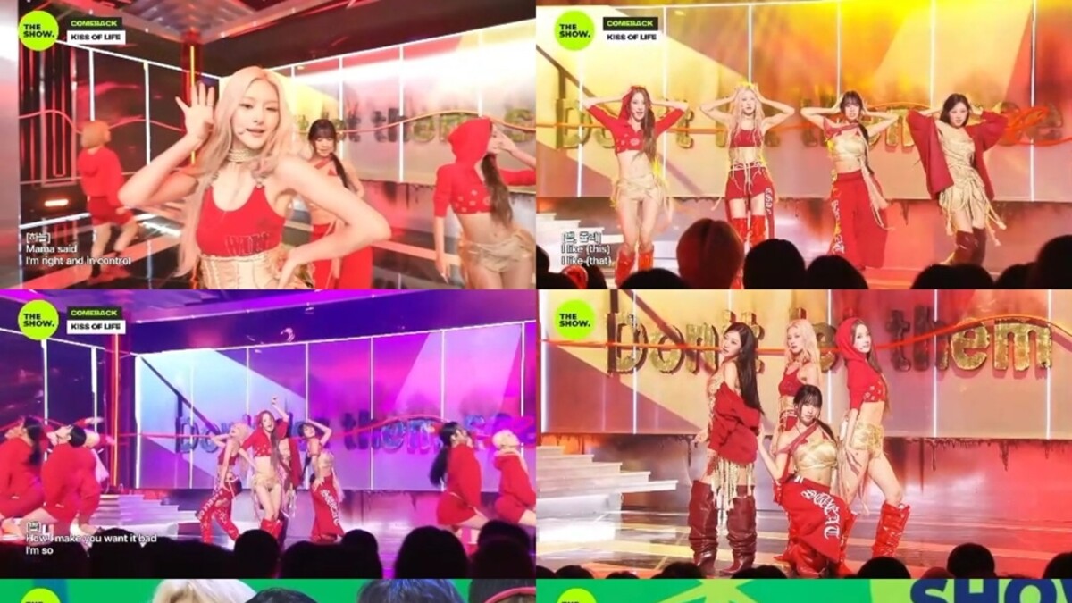KISS OF LIFE, 'SWEAT' 첫 1위에 맨발 앙코르로 화답