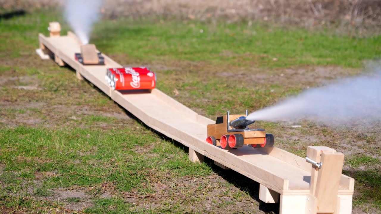 DIY Rocket Cars: Epic CO2 & Matchhead Races, Explosions & Slow Mo Stunts!