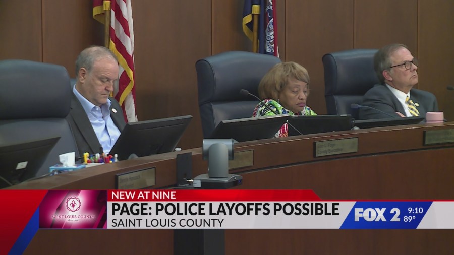 St. Louis County leaders clash after warning of potential police layoffs