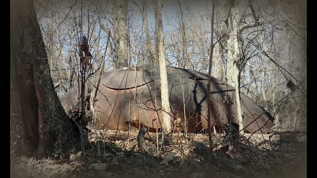 He found a crashed UFO deep in the woods - 