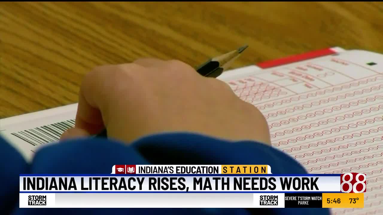 Indiana literacy rises, math needs work