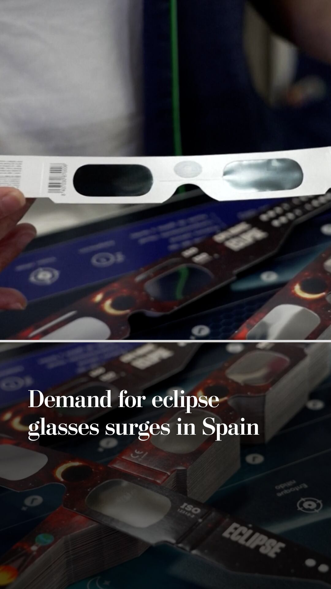 Demand for eclipse glasses surges in Spain