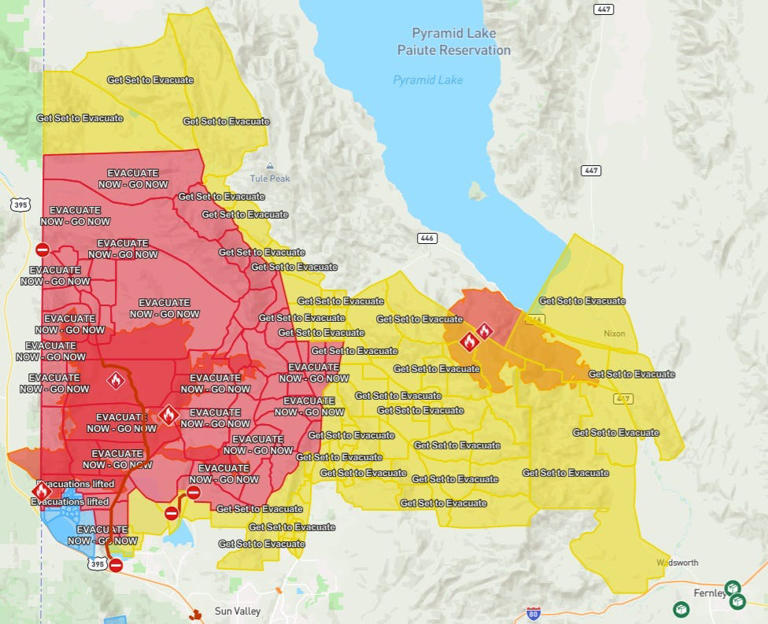 Bug fire Tuesday: Parts of Palomino Valley told to 'evacuate now'