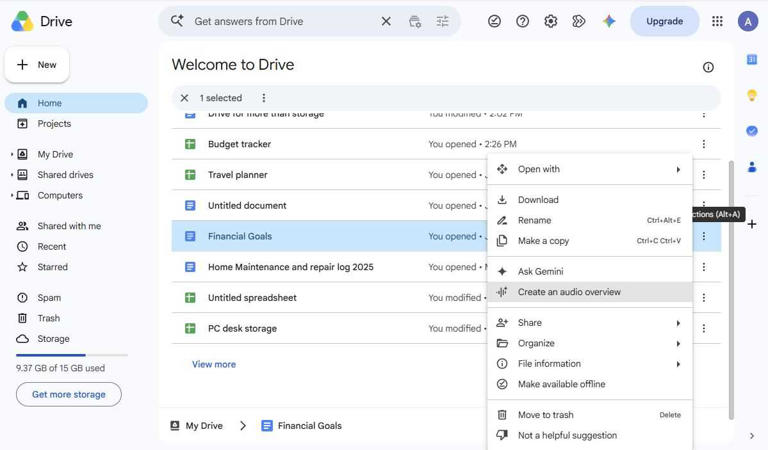 I was convinced Google Drive was just storage until Gemini changed ...